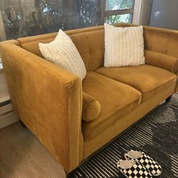 Cute Small Velvet Couch