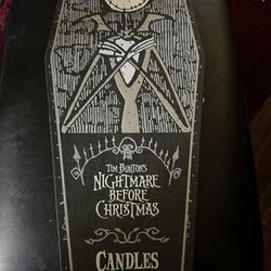 Nightmare Before Christmas, Jack, Sally, and Zero Candles