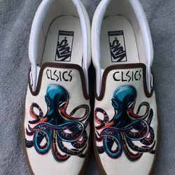 New Customized Vans ‘CLSICS Octopus’ Design Size 8.5