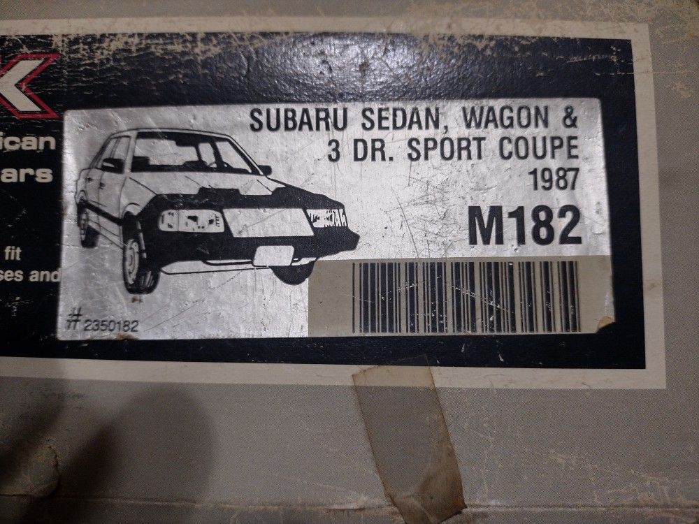 Subaru Car Bra Fits 1985 To 1989