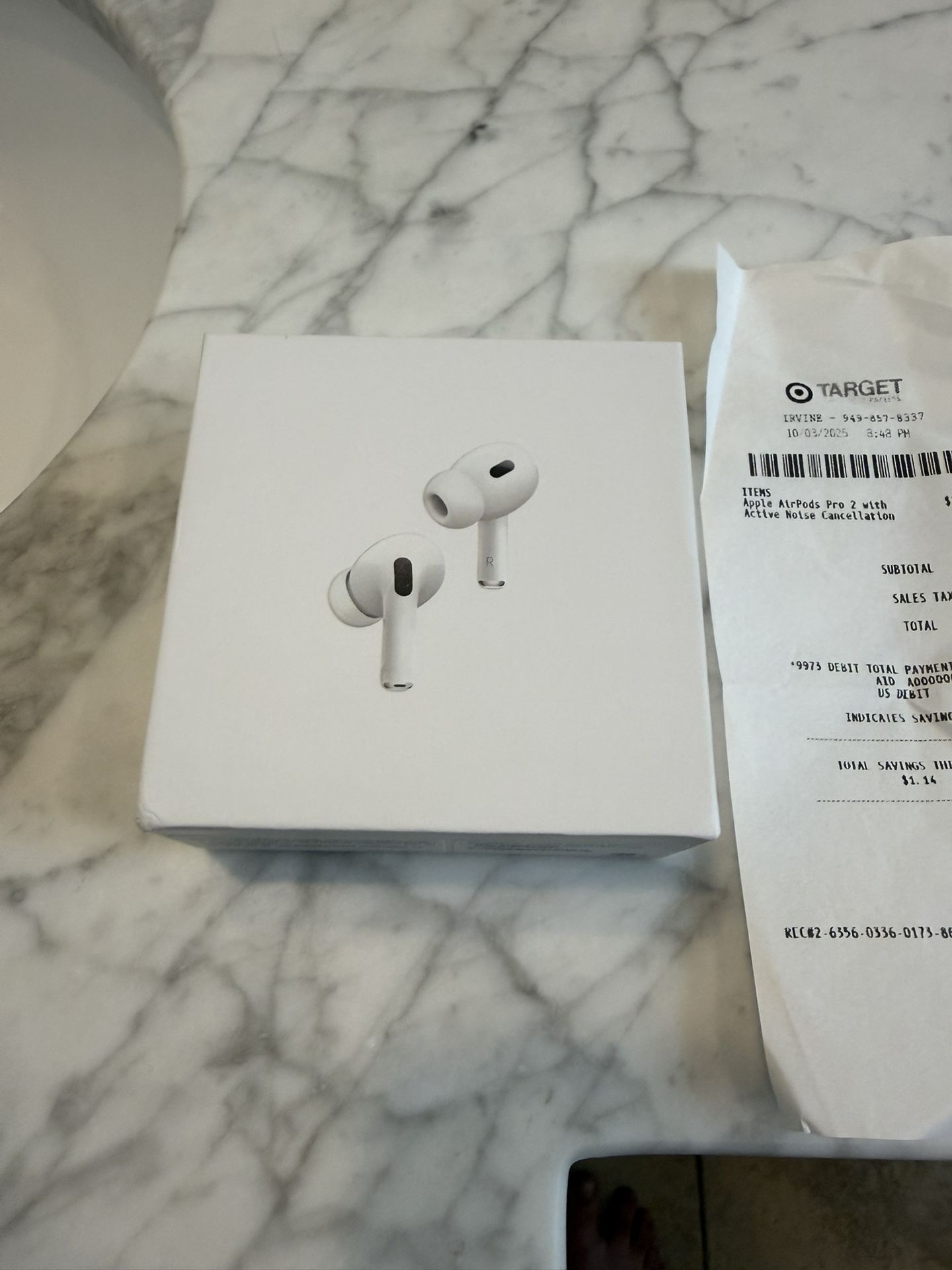 Airpod Pro Twos With Receipt And The Noise Cancellation