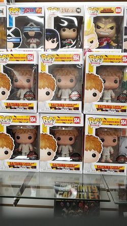 Saitama at martial arts tournament animation one punch man special edition funko pop