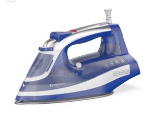 BLACK+DECKER EvenSteam Corded Steam Iron Auto Shut-Off, Stainless, Blue/White