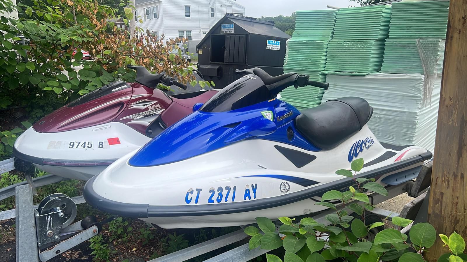 Jetskis With Dual Trailer