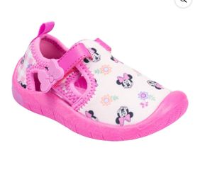 NWT Pink Minnie Mouse Water Shoes size 13/1