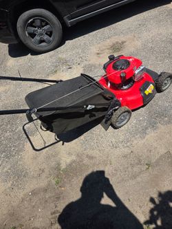 Beautiful red craftsman lawnmower