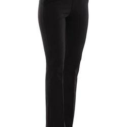Women's Pull On Stretch Yoga Straight Dress Work Pants

