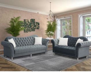2 - Piece Velvet Living Room Set