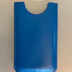 Slim Leather Case -Blue - See photos #5389