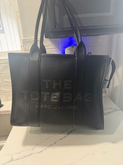 Marc Jacobs Black  Leather Tote Bag (Large)