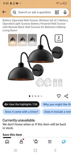 Battery operated wall sconce (2)
