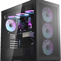 Computer Case / Pc Case / Tempered Glass 