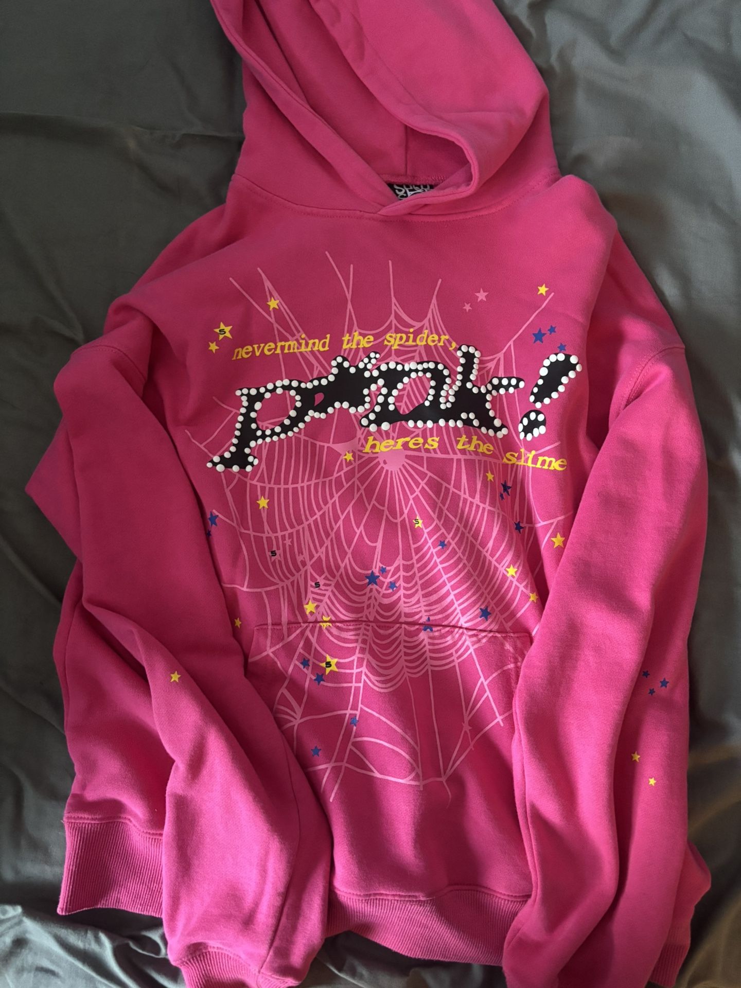 Pink Spider Hoodie Size M