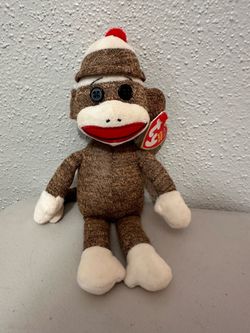 Ty beanie, baby sock monkey