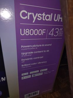 43" Samsung CRYSTAL UHD U8000F Smart TV