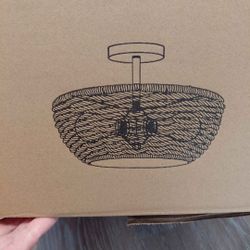 Boho Ceiling Light New In Box
