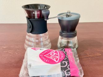 Hario V60 drip pour over coffee maker kit