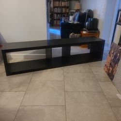 Black bookshelf- TV stand