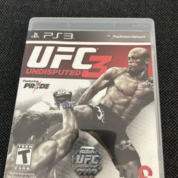 PS3 UFC 3 UNDISPUTED