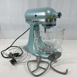 #298 RARE KitchenAid ARTISAN Design 325W 5Qt Tilt-Head Stand Mixer - Azure Blue