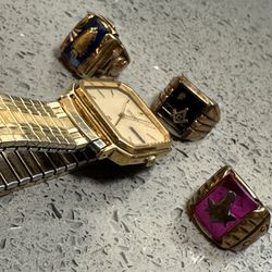 Seiko Quarts Gold 90s StretchBand Watch (40$)OrBestOffer!!!