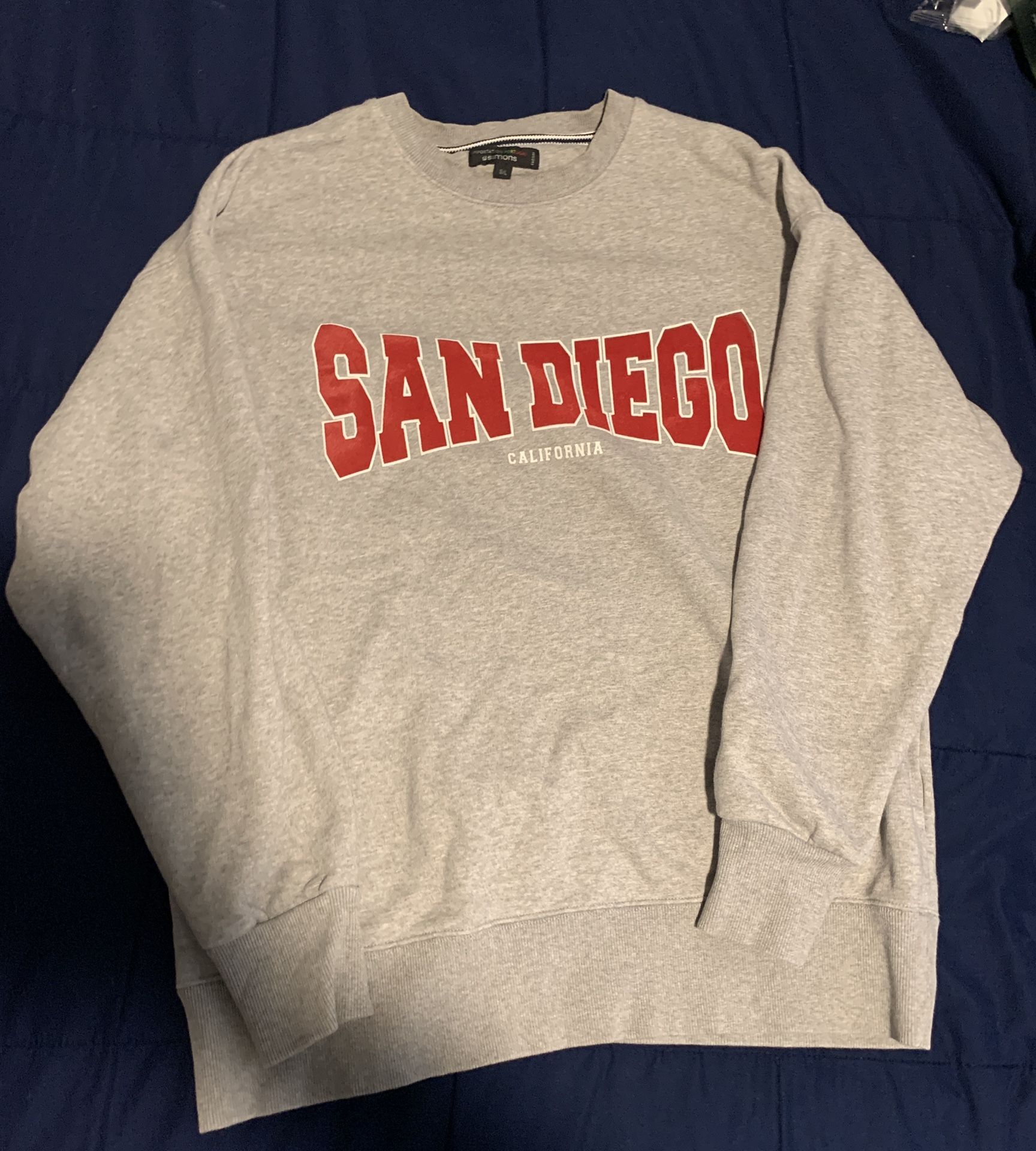 San Diego crewneck pullover sweatshirt