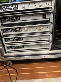 Crown macro tech 1200 power amps