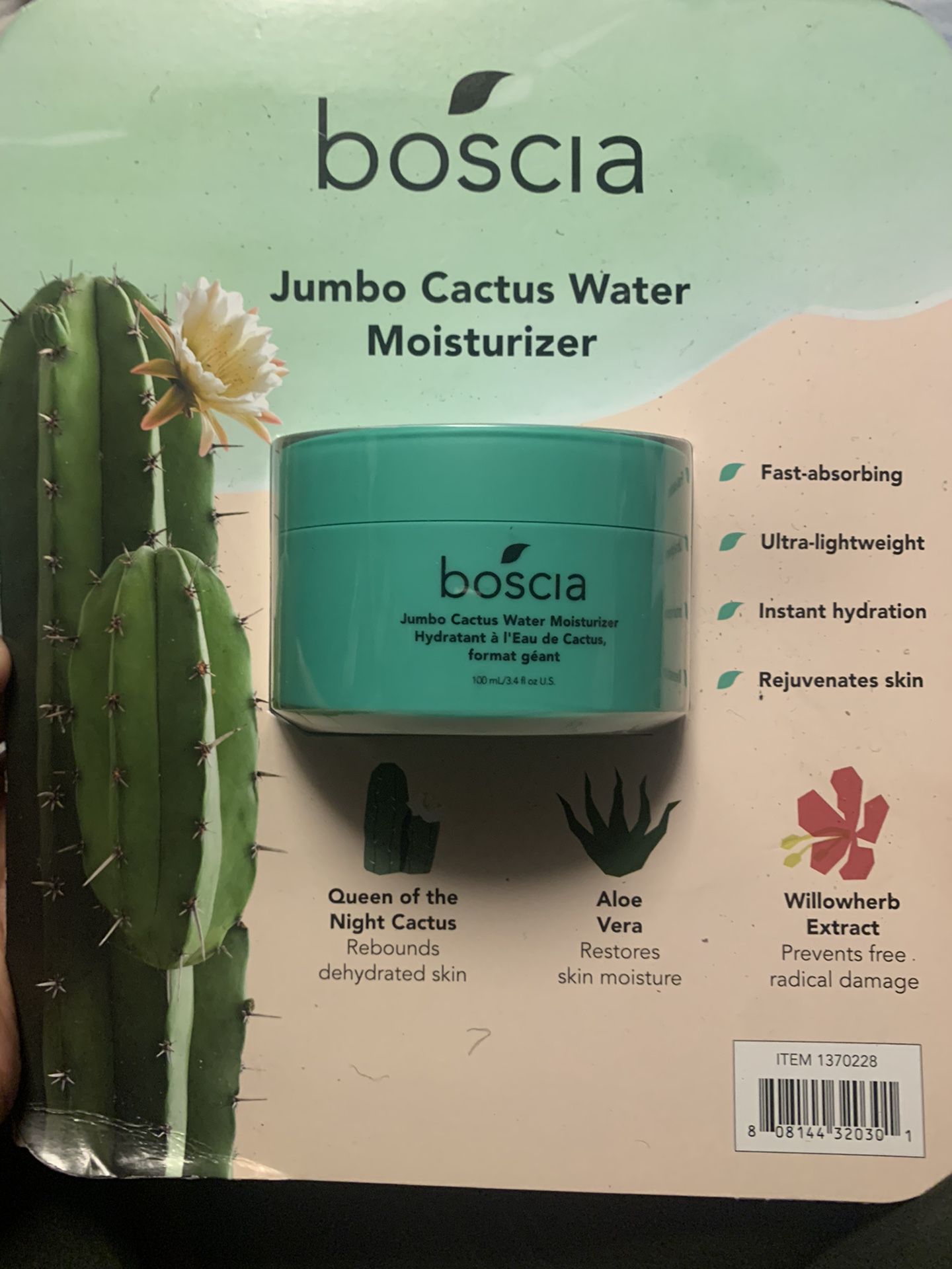 Boscia Cactus Water Moisturizer 3.4 oz/100mL