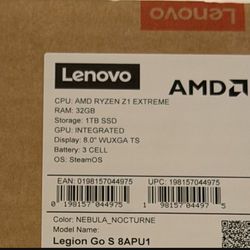 Lenovo legion Go S Z1E - Z1 Extreme 