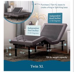 LUCID L300 Adjustable Bed Frame - Twin XL Size