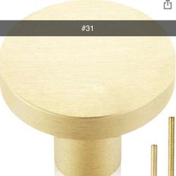 #31 Gold Cabinet Knobs 