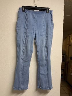 Women’s Denim Blvd Brand Pull-On Flare Jeans Straight Leg Pants Size Large