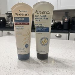 Aveeno cream and lotion $5 each or 2 for $10  