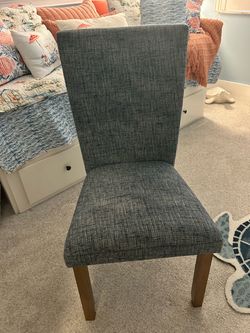 Navy fabric chair