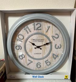 PICKUP CONROE AVAILABLE 20” Wall Clock New In Box