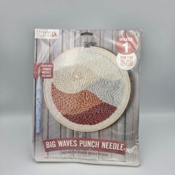 Leisure Arts Punch Needle Kit 526-13 Big Waves 2019 NO LOOP INCLUDED