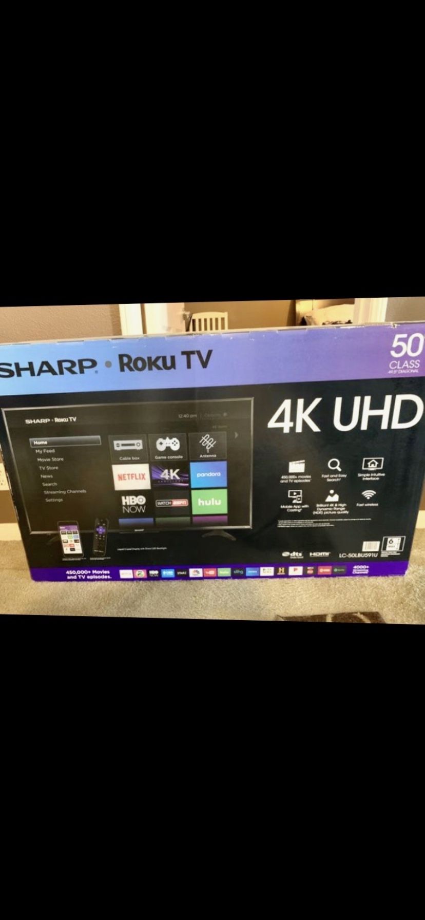 Sharp Roku TV 50 inch 4K UHD