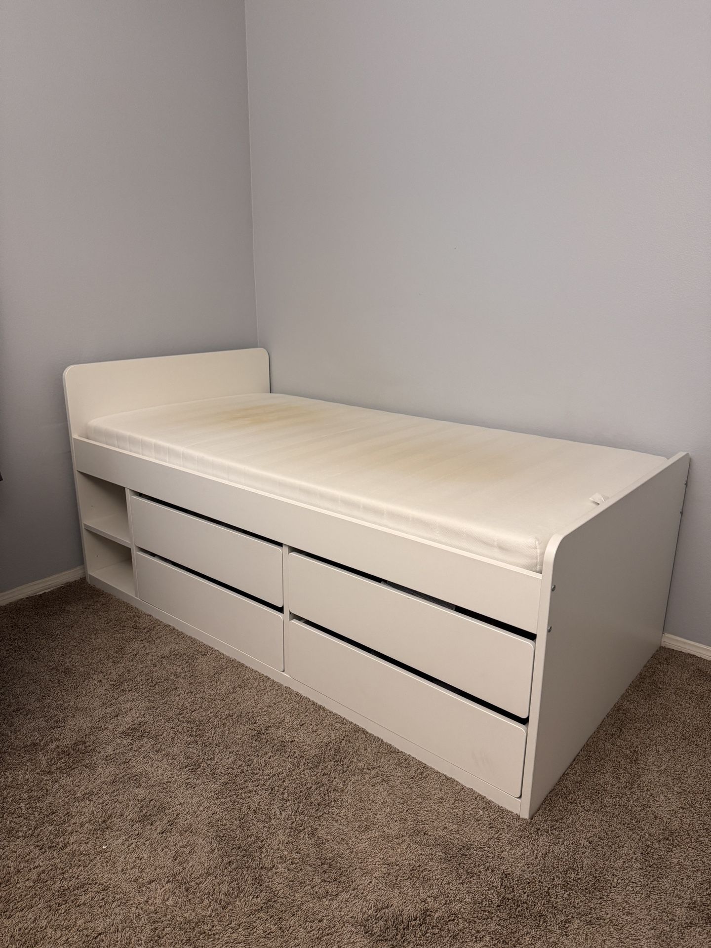 IKEA Twin Bed with Storage Drawers – Great Condition 🛏️
