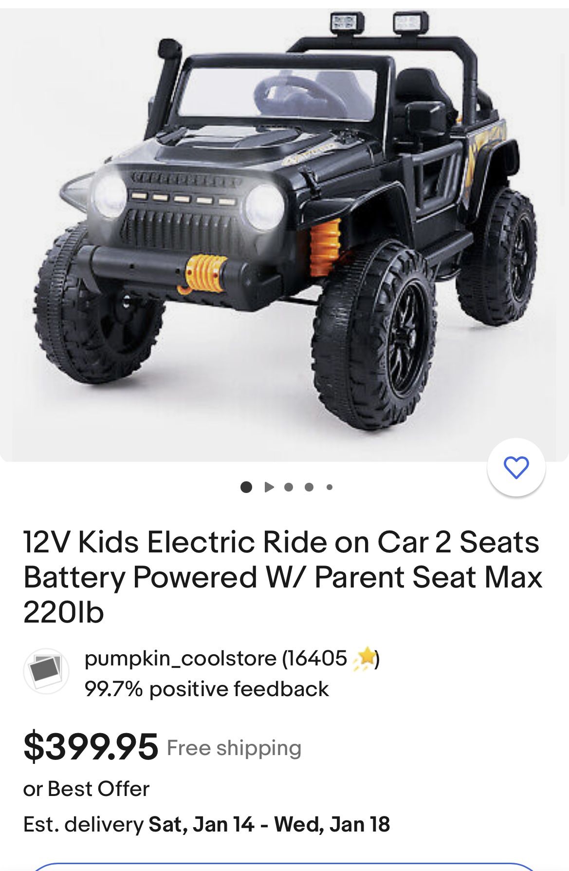 BRAND NEW 12V Remote Control Electric Kid Ride On Car Power Wheels