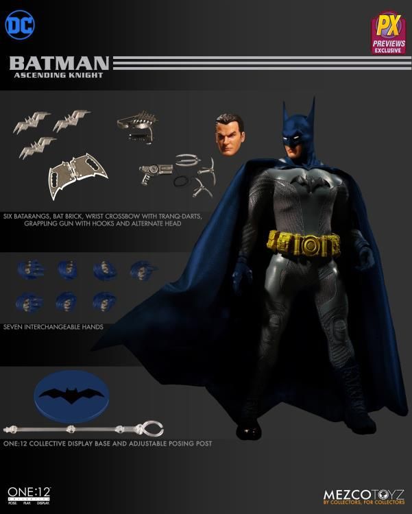 MDX Mezco Batman Ascending Knight PX Exclusive Blue