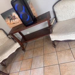 Entry Table And Accent Chairs