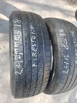 2 Used Tires 245 60 18  Firestone  Thumbnail