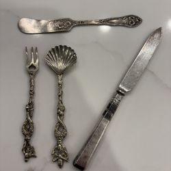 Antique European Silverware Pieces
