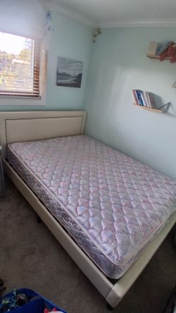Queen mattress and frame for sale