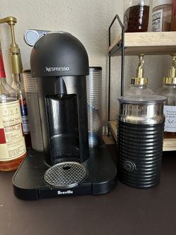 Nespresso Vertuo Coffee and Espresso Maker by Breville W/ Aeroccino Milk Frother