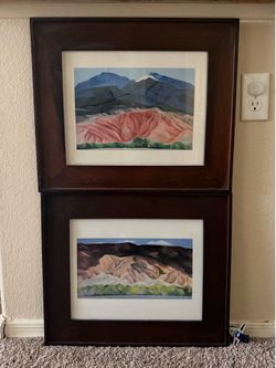 Pair of Georgia o’ Keeffe artworks