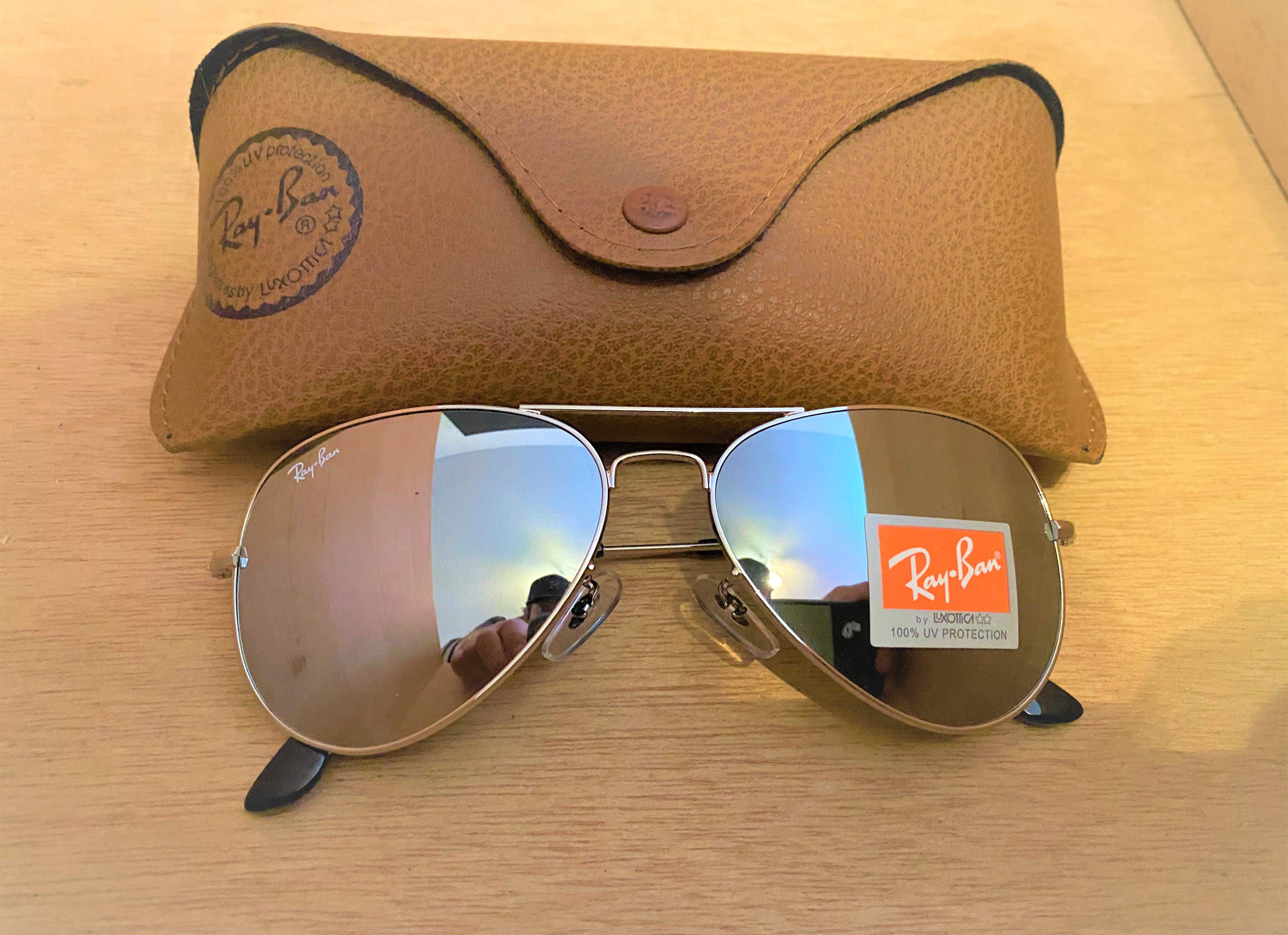 Brand New Authentic RayBan Aviator Sunglasses 100% UV Protectant