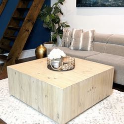 Wooden Coffee Table Rustic Table Chest Handmade Farmhouse 