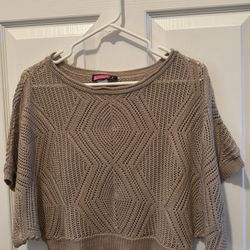 Say What 3/4 Sleeve Knit Pullover Sweater 