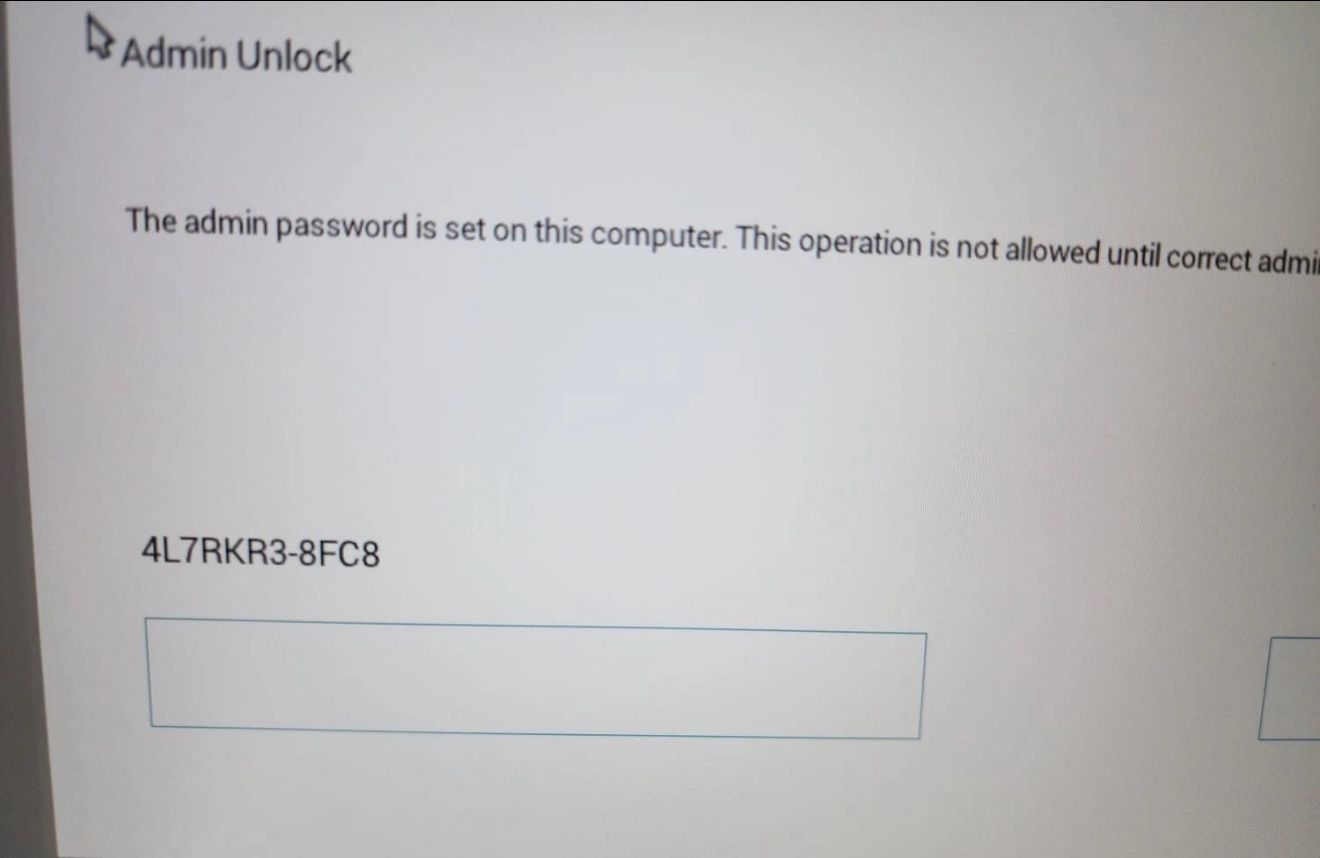 8FC8 Bios Admin Password  Unlock  For Any Dell